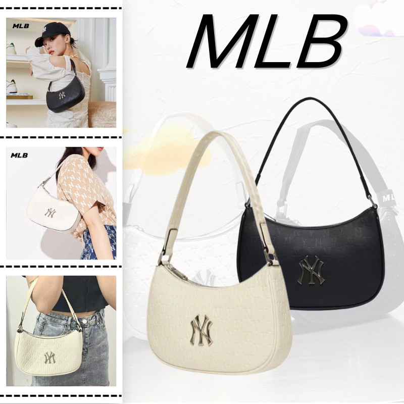 ของแท้ 100% MLB MONOGRAM EMBOSSED HOBO BAG