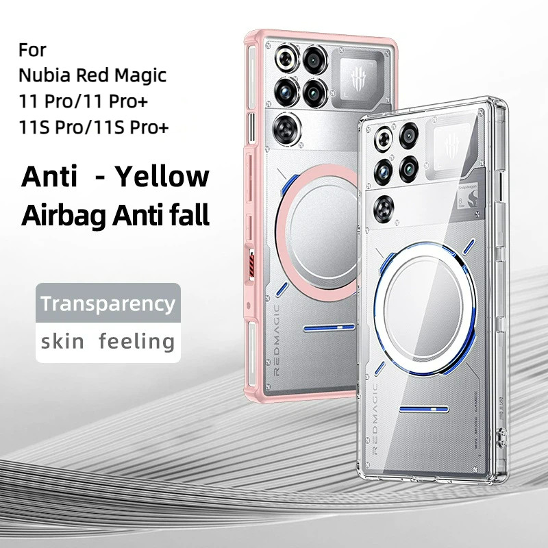 ผิวรู้สึก Frosted PC กลับ Hard เคสโทรศัพท์แม่เหล็กสําหรับ Nubia Red Magic 11 Pro 11S Pro 11Pro RedMagic 11 Pro + Anti-Drop ฝาครอบปลอก