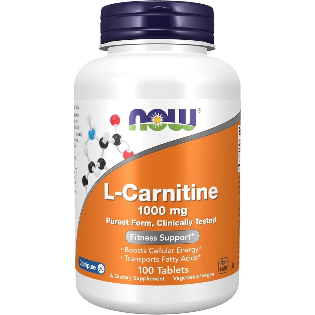 NOW Foods: L-Carnitine Fitness Support 1000mg, 100 แท็บ