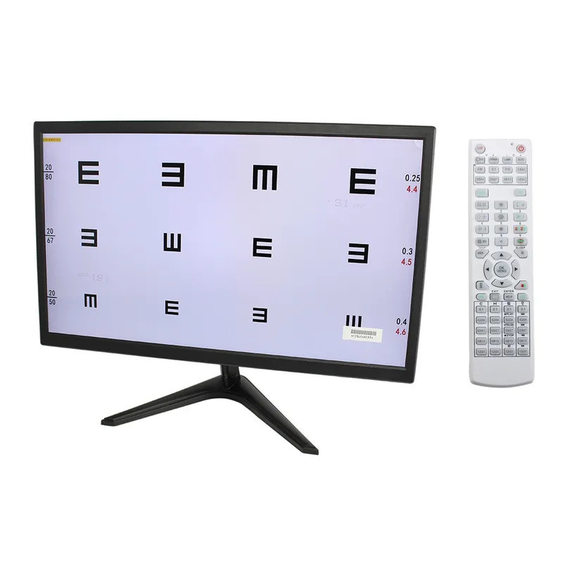 VC8 21.5 นิ้ว LCD Visual Acuity Chart Vision Test Projecter Optical Ophthalmic Exam Monitor