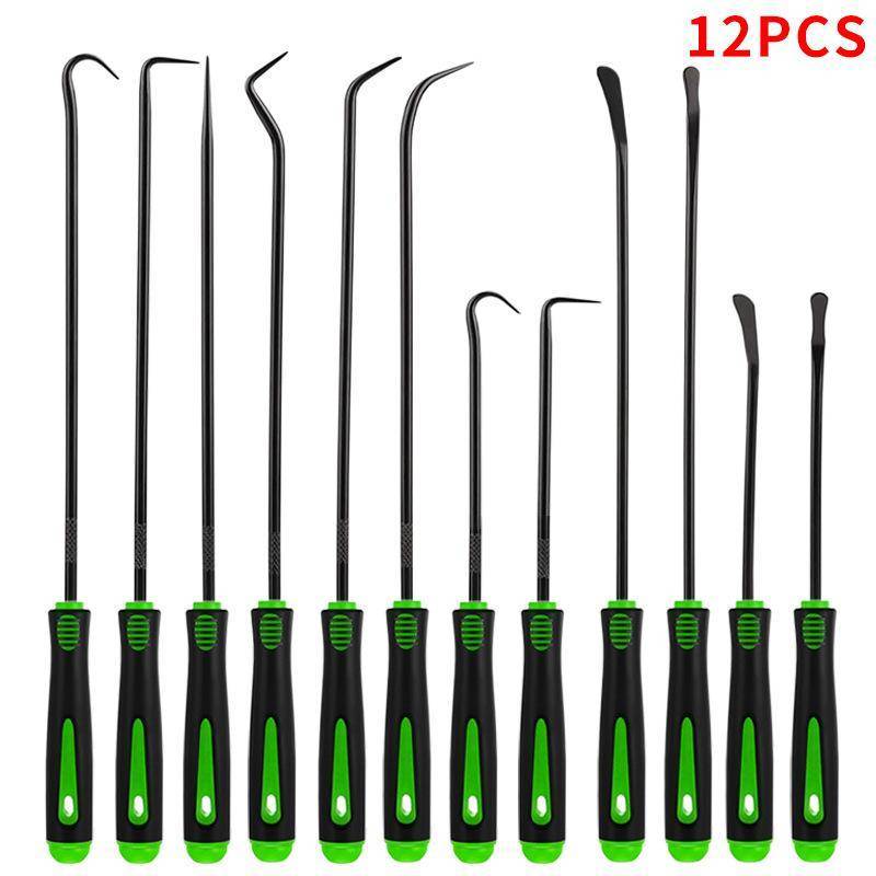 StrongAromatic 4/12 ชิ้นรถซีลน้ํามันอัตโนมัติ/โอริงซีลปะเก็น Pi Mini Precision Hooks Professional Puller Remover Precision Pi และตะขอชุด TH