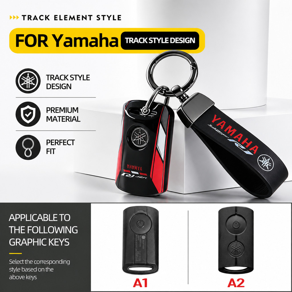 Racing สไตล์ ABS รถจักรยานยนต์สมาร์ท Remote Key Fob ป้องกันกรณีฝาครอบรถจักรยานยนต์ Key ตกแต่งสําหรับ