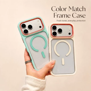 หรูหรา 3in1 เคสโทรศัพท์แม่เหล็กสําหรับ iPhone 17Pro 17 Air 13 Pro Max 14 15 16 Plus Anti-Slip กันกระแทกเกราะใส PC TPU ใสฝาครอบ