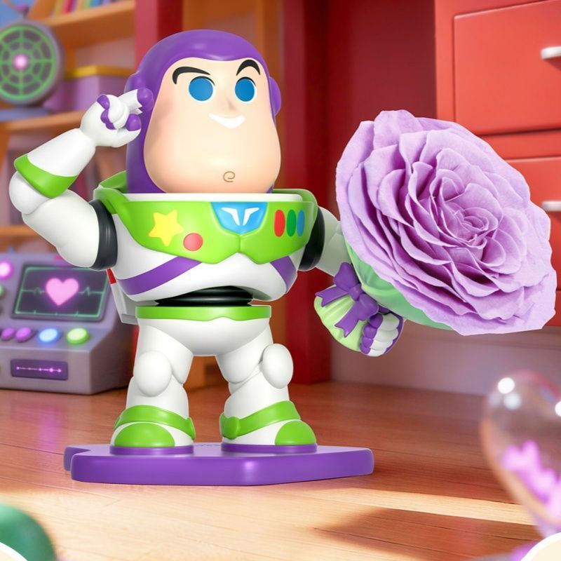 BESTINE BESTINE Disney Heart Player Toy Story Mystery Box Woody Buzz Lightyear Immortal Flower