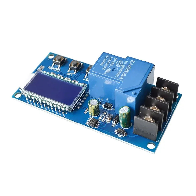 H XY-L30A DC 6-60v 30A แบตเตอรี่ชาร์จโมดูลควบคุมป้องกัน Charger Time Switch พร้อมจอแสดงผล LCD