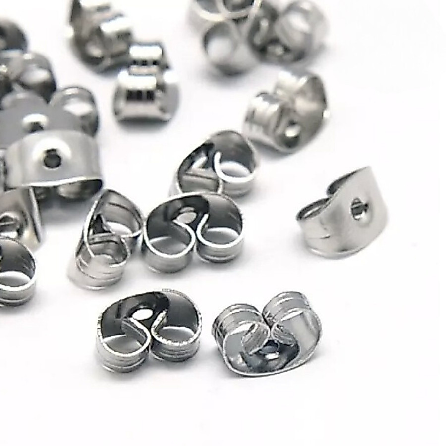 💎🇹🇭 Malai Gems แป้นต่างหู วัสดุทำจากโลหะ (Stainless) และ แป้นต่างหู