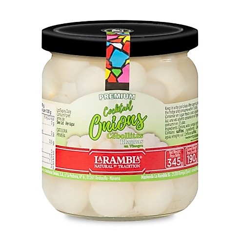 La Rambla "PREMIUM COCKTAIL ONIONS" 345 g. หัวหอมดองในน้ำเกลือ