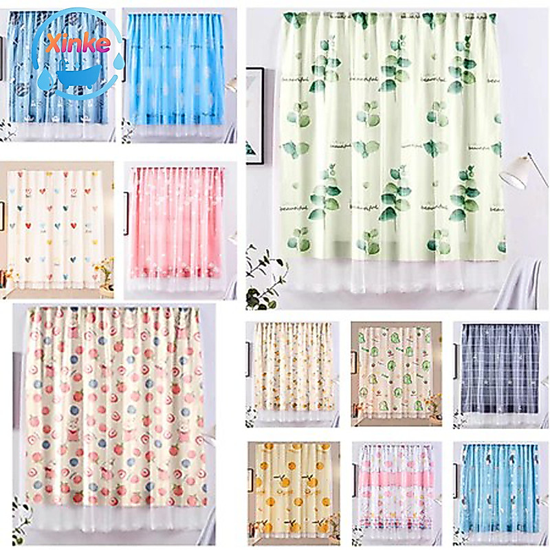 ผ้ม่าน ม่านตีนตุ๊กแก 2 ชั้น ทึบแสง ป้องกันรังสียูวี ผ้าม่านรูดได้