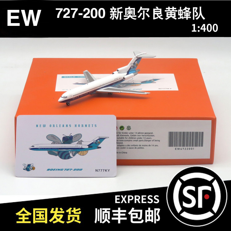 ลดราคาพร้อมสต็อก - JC Wings 1: 400 โบอิ้ง B727-200 แตนออร์ลีนส์ใหม่ N777KY EW4722001
