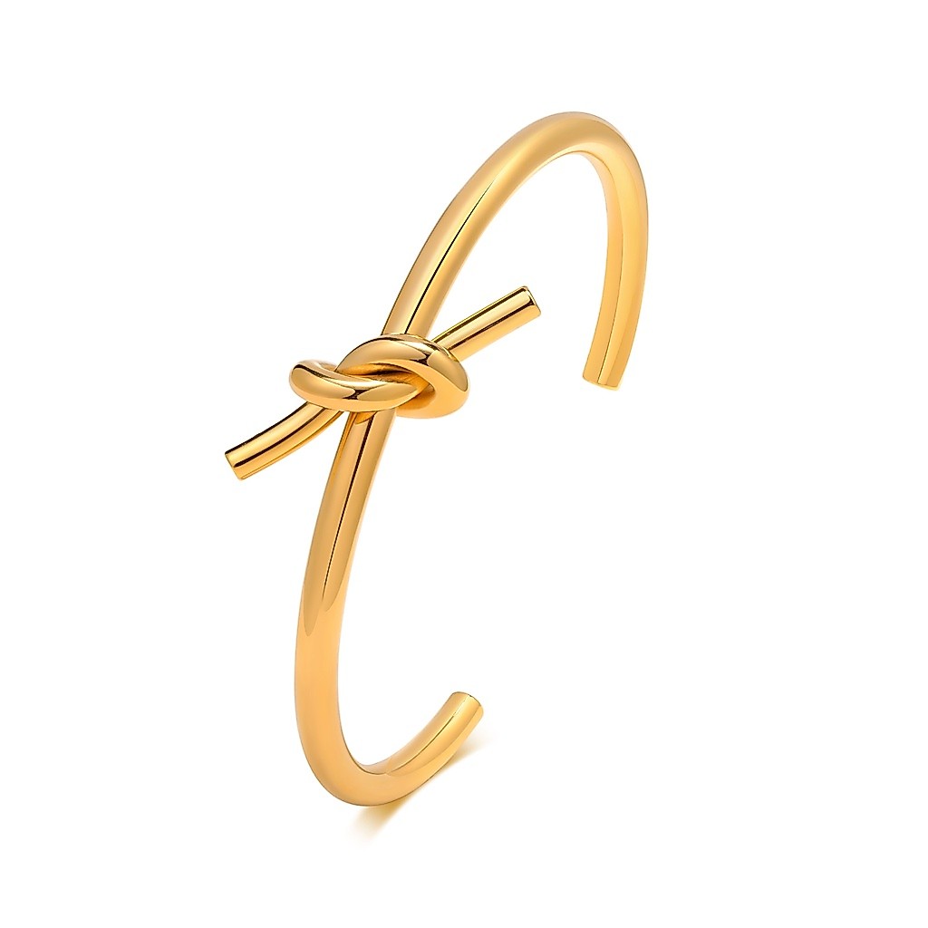 Vnox Ins สร้อยข้อมือ กําไลข้อมือ ทอง 14K แบบเปิด ปรับได้ เครื่องประดับ สําหรับผู้หญิง ของขวัญมินิมอล