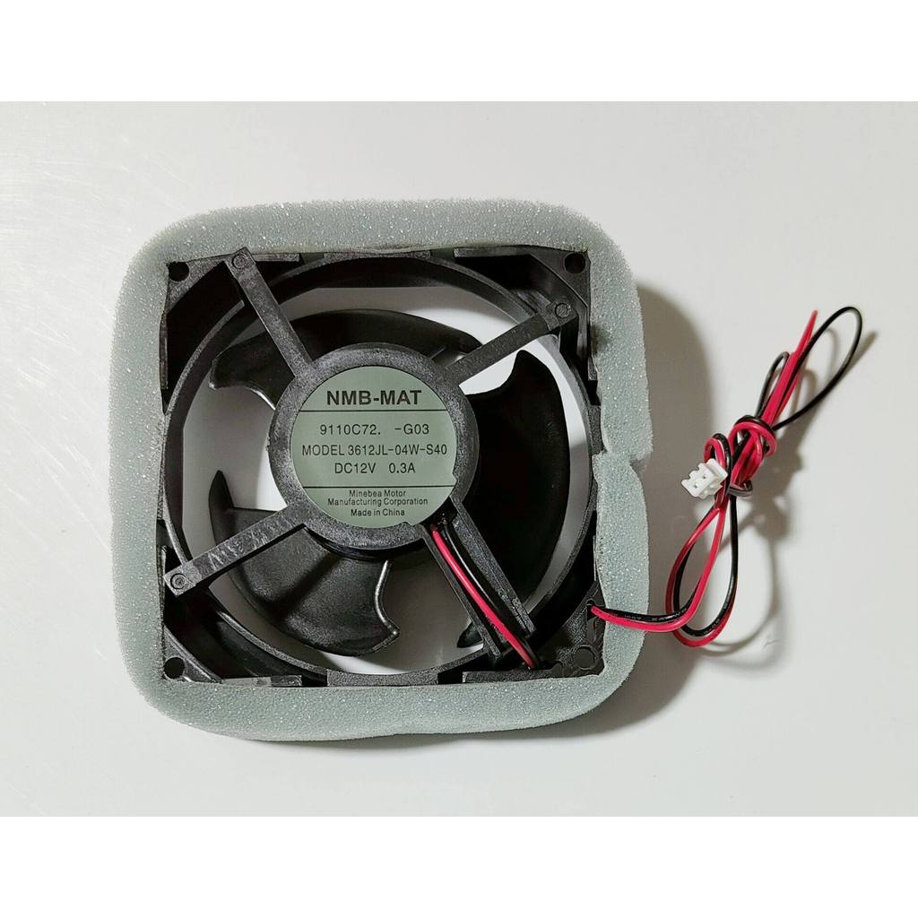 NMB-MAT MODEL3612JL-04W-S40 12V 0.3A พัดลมระบายความร้อนตู้เย็น Panasonic