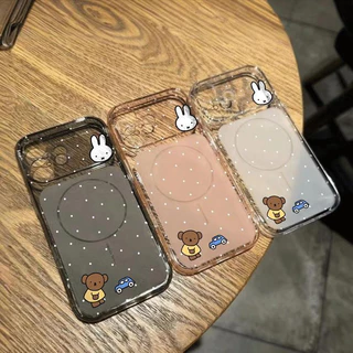หมีน้อยสีน้ำตาล For iPhone เคสไอโฟน 11 12 เปลือกที่เรียบง่าย 13 14 15 16 17 PLUS B4PRO MAX X XS MAX XR 7/8PLUS