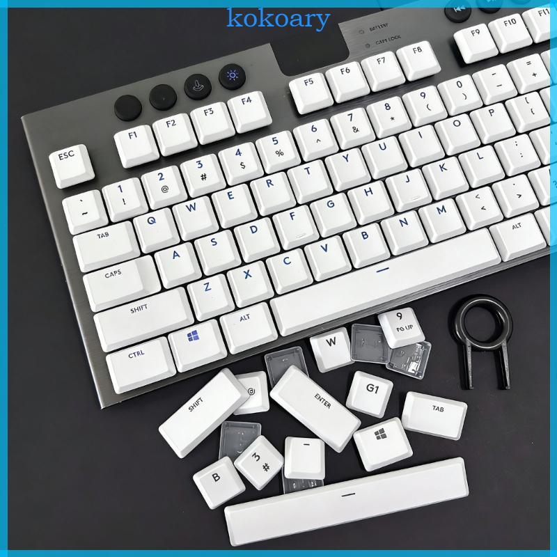 KOK AntiFade Keycaps สําหรับ G915 G913 G815 G813 คีย์บอร์ดทําความสะอาดง่ายพื้นผิวตามหลักสรีระศาสตร์โ