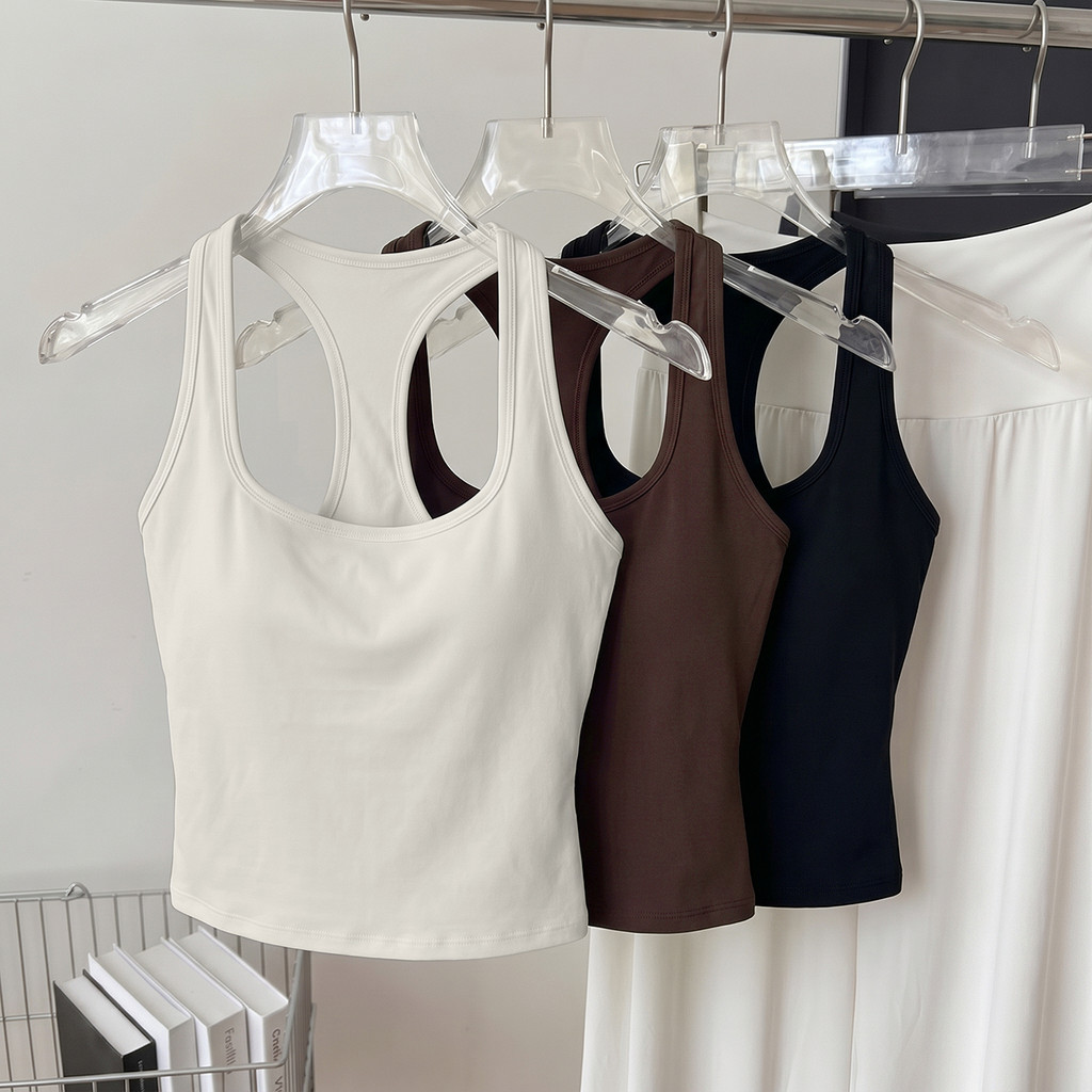 MAGIEYOGA(เบาะคงที่) สปอร์ตบรา H-shaped Beauty Back เสื้อกั๊กกันกระแทกวิ่งออกกําลังกาย
