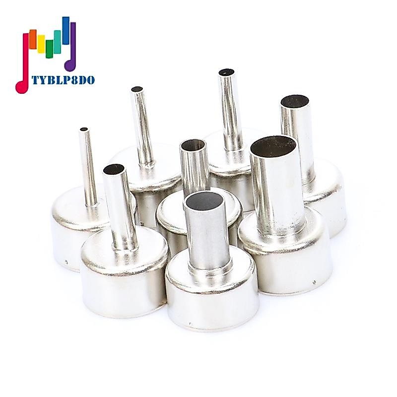 8 Psc หัวฉีดลมร้อนสําหรับสถานี 8858 เครื่องเป่าลมร้อนแบบดิจิตอล BGA Rework สถานีบัดกรี