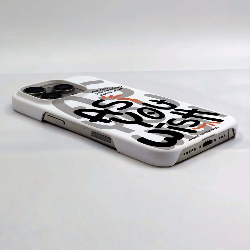 As You Wish iPhone16Pro เคสโทรศัพท์ Unique 16ProMax Half-Pack Hard Case 15pro Thin Light 14 รุ่นใหม่