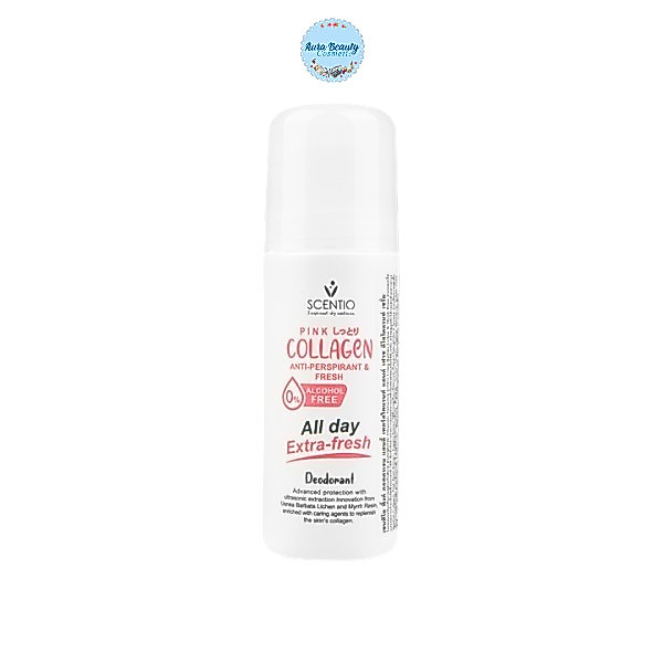 Beauty Buffet Scentio Pink Collagen Anti-Perspirant & Fresh Deodorant Serum 50ml โรลออนระงับกลิ่นกายสูตรแห้งสบาย
