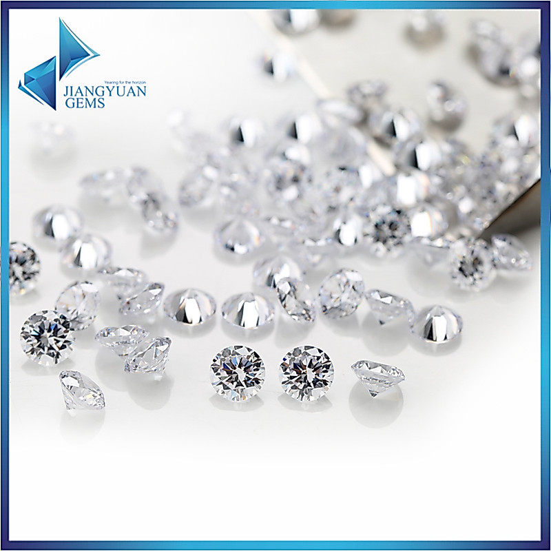 200pcs รอบตัดสีขาว Cubic Zirconia สังเคราะห์อัญมณี 1 ~ 3 มม.5A หลวม CZ หินสําหรับเครื่องประดับ DIY