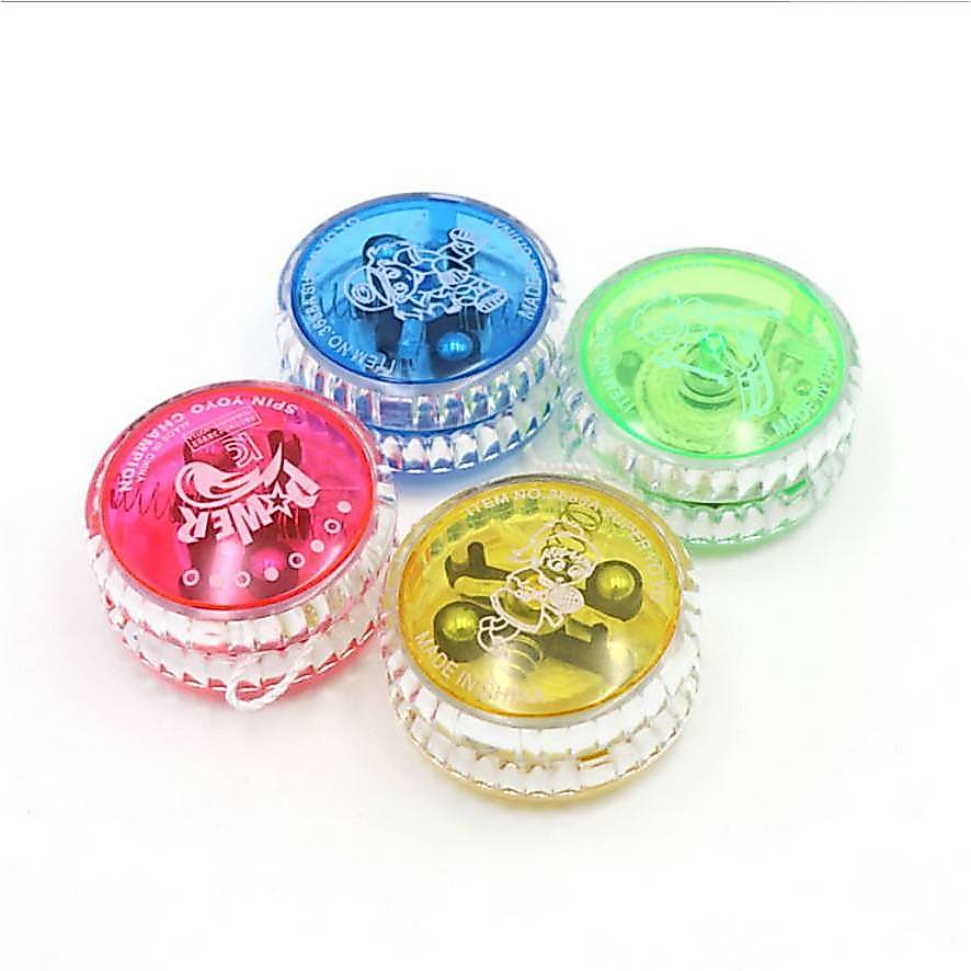 YOYO ของเล่นโยโย่เรืองแสง ความสนุก เด็กๆและผู้ใหญ่ ย้อนวัย ลูกดิ่งโยโย่ มีไฟ สุ่มสี ของเล่นเด้งดึ่ง