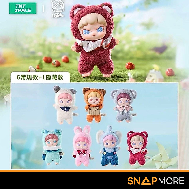 DORA Fuzzy Animal Institute Series VINYL Plush พวงกุญแจ กล่องสุ่ม ลุ้น SECRET [TNTSPACE]