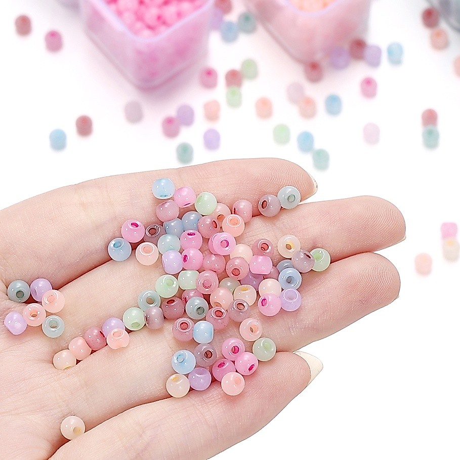 St.kunkka 4 มม.ประมาณ 160 Cats Eye ลูกปัดทรายลูกปัดประดิษฐ์หยกลูกปัดสําหรับเครื่องประดับ DIY ทําสร้อยข้อมือแหวนสร้อยคอ