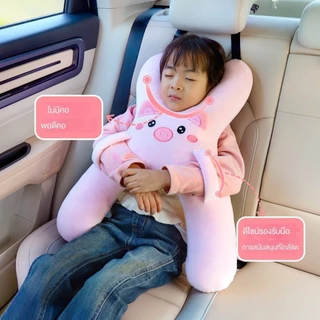 องคอสำหรับเด็กในรถยนต์ ป้องกันเข็มขัดนิรภัยในรถยนต์ หมอนรองนอนสำหรับเด็ก คอที่นั่งสําหรับเด็ก ✨Shopee-泰国42店-1745535398✨