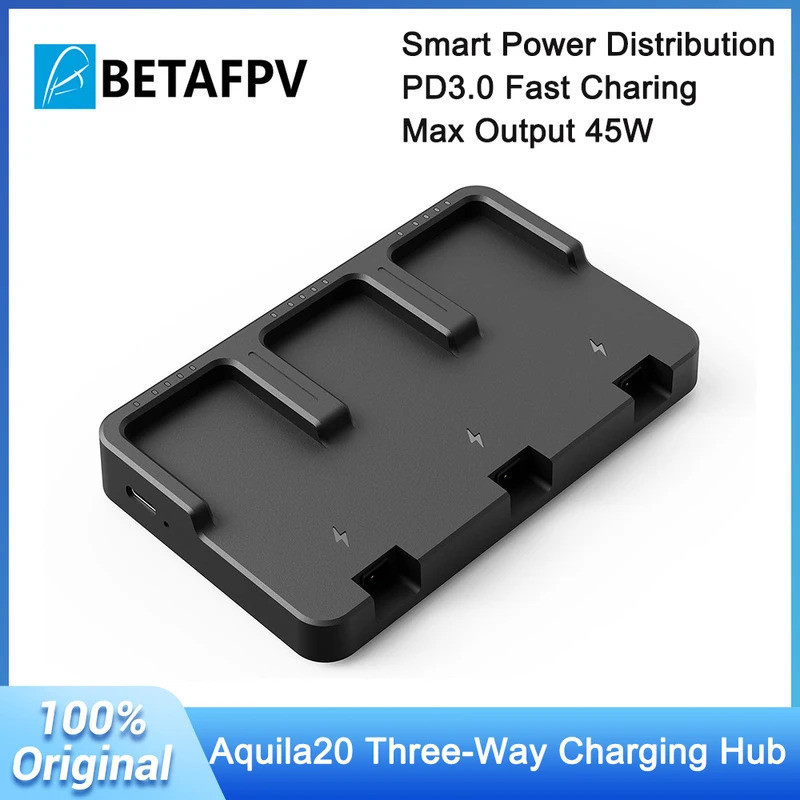 BETAFPV Aquila20 ฮับชาร์จ 3 ทิศทาง BT3.0 45W เอาต์พุต PD 3.0 ชาร์จเร็วสําหรับแบตเตอรี่ AQ20 อะไหล่ฮั