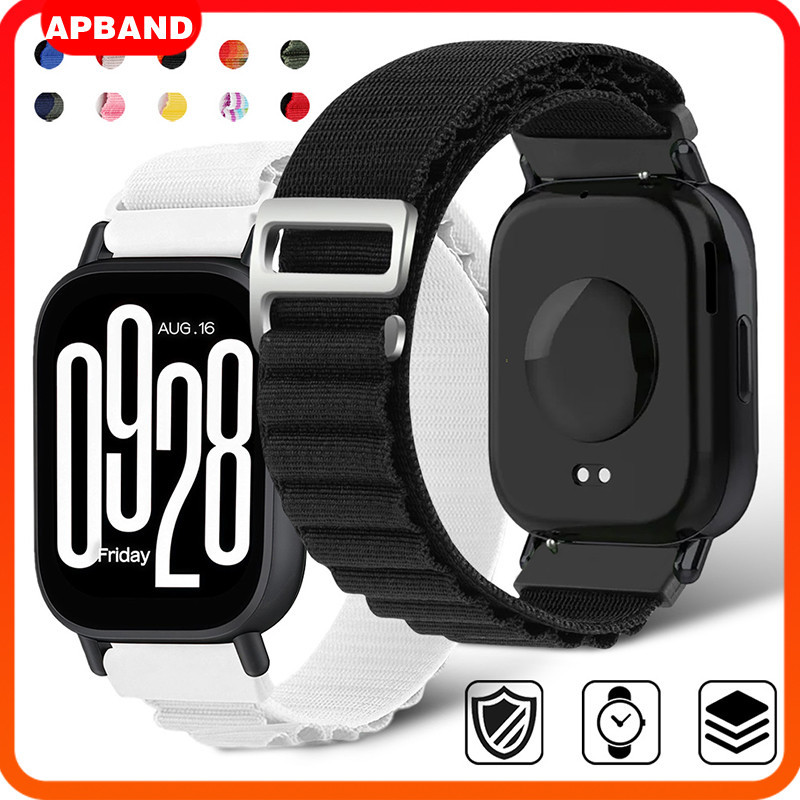 สายไนล่อน 20 มม. 22 มม. for Redmi Watch 5 Active/5 Lite/Samsung Galaxy Watch/Huawei/Amazfit Bip 6/Garmin/Xiaomi Watch
