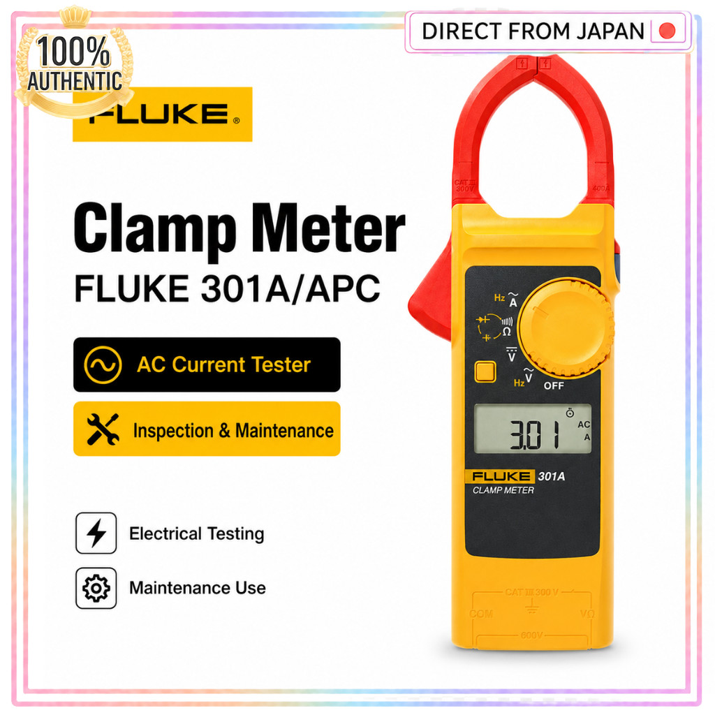 FLUKE 301A APAC Clamp Meter AC Current Electrical Tester for Maintenance Work