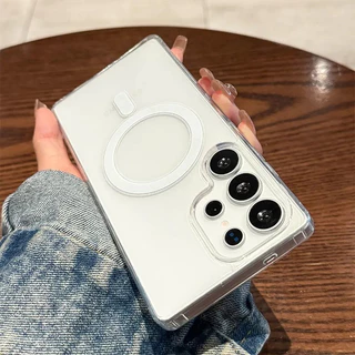 Soft Magnetic เคส For Samsung A56 5G A57 A55 A17 A07 A06 S26 Ultra S25 S24 S23 A54 A16 A15 A37 A36 A35 เคสโทรศัพท์มือถือ