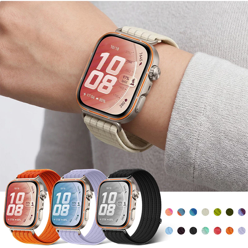 สายไนล่อนกีฬาเดิม for Huawei Watch Fit 5 4 3 / 5 Pro / 4 Pro สายรัดข้อมือเปลี่ยนสายรัดนาฬิกา for Huawei Fit 5/4/3