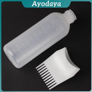 Ayo ขวดย้อมสีผม พร้อมแปรง ขนาด 170 มล. สําหรับร้านทําสีผม ตัวขวดมีสเกล Hair dye bottle