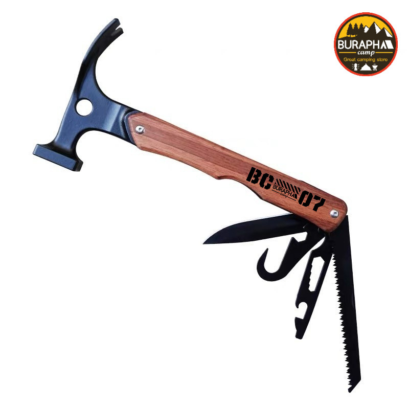 ค้อนอเนกประสงค์มัลติฟังก์ชั่น BC-07 *BURAPHA CAMP* ครบจบในด้ามเดียว