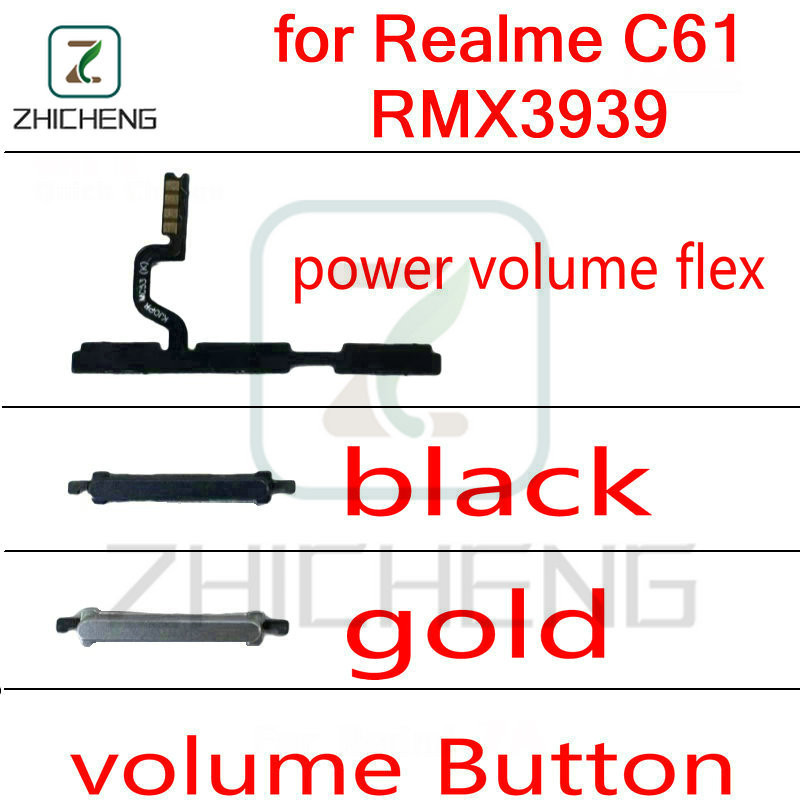 สําหรับ Realme C61 RMX3939 ปุ่มเปิดปิด Flex Volume Up Down ปุ่ม Flex