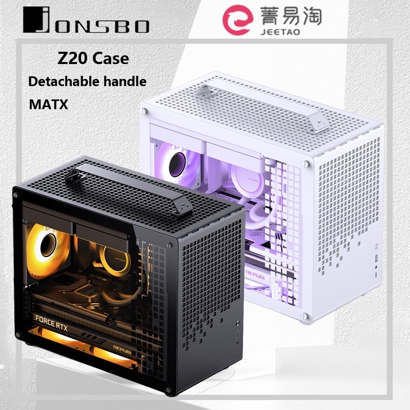 JONSBO Z20 MATX Case Portable Side View Small Case Office Gaming ประมาณ 20L/เดachable Carry Case/240
