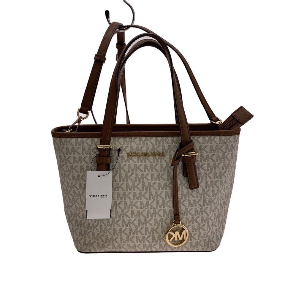 MICHAEL KORS shoulder bag PVC BEG Total pattern 35T9GTVT0B Direct from Japan Secondhand