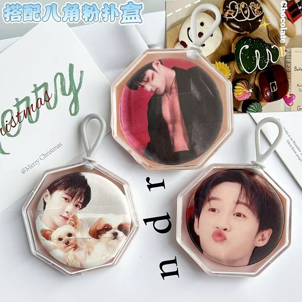 Tanjian Times Kiss ที่กําหนดเองพัฟใบหน้าเครื่องมือแต่งหน้านุ่มเปิดกลุ่มวัสดุน่ารัก Tanjian ครั้งสินค