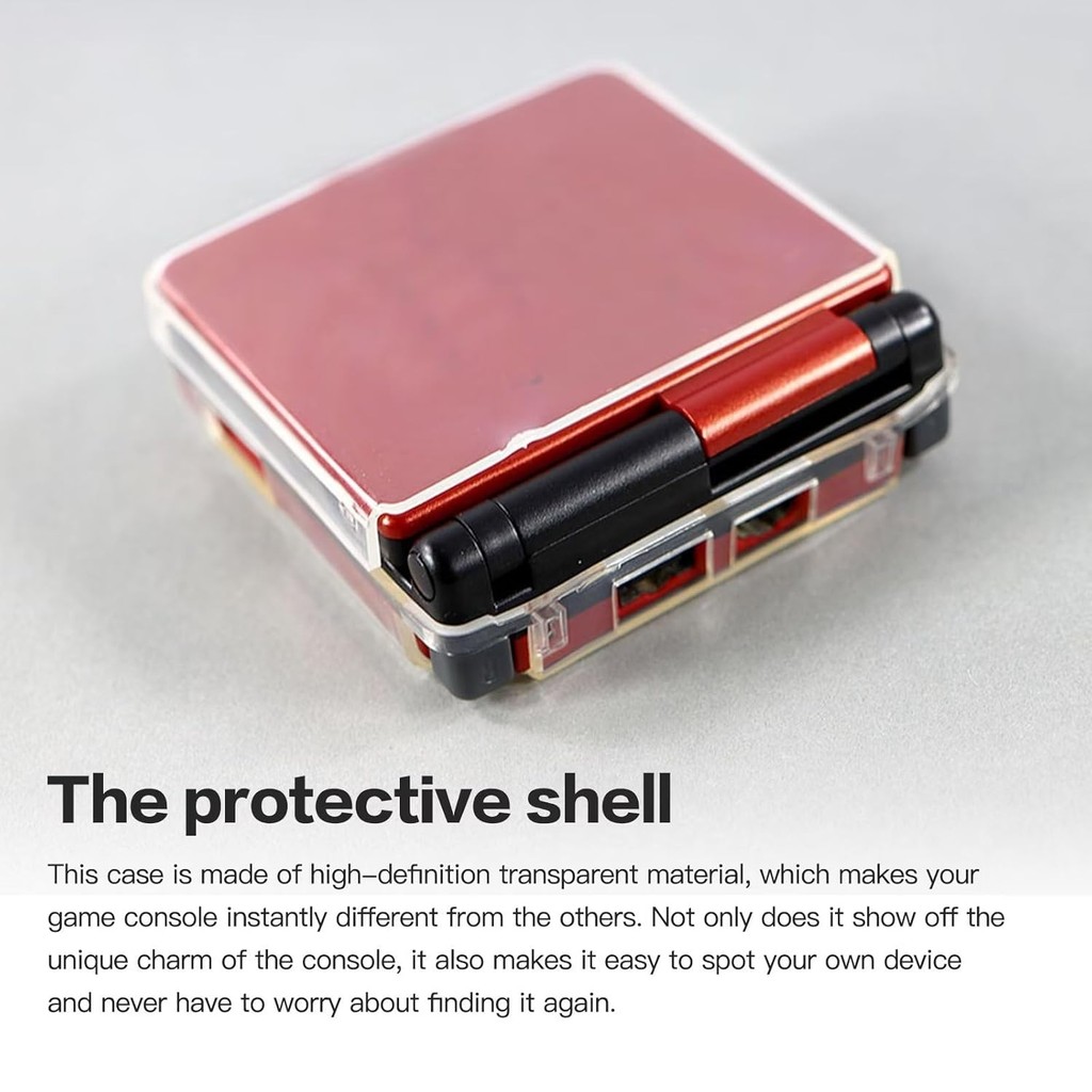 ฝาครอบเคสพลาสติกแข็งใสสําหรับ Nintendo Game Boy Advance SP GBA SP 66FV