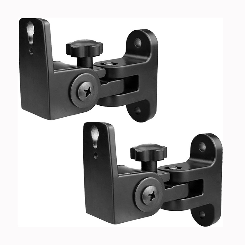 BS-218pro ลําโพง Wall Mount Bracket เสียงรอบทิศทางชั้นวางของติดผนัง Universal หมุนสังกะสีอัลลอยด์ชั้