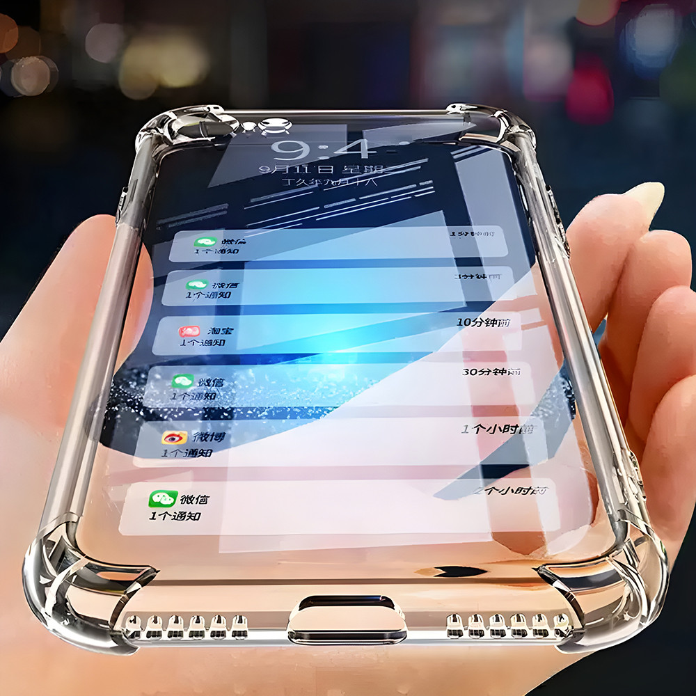 Super Clear Case เข้ากันได้กับ iPhone 11 12 13 14 Plus 15 16 17 Pro Max 16E Xr Xs ซิลิโคนนุ่มปลอกใส