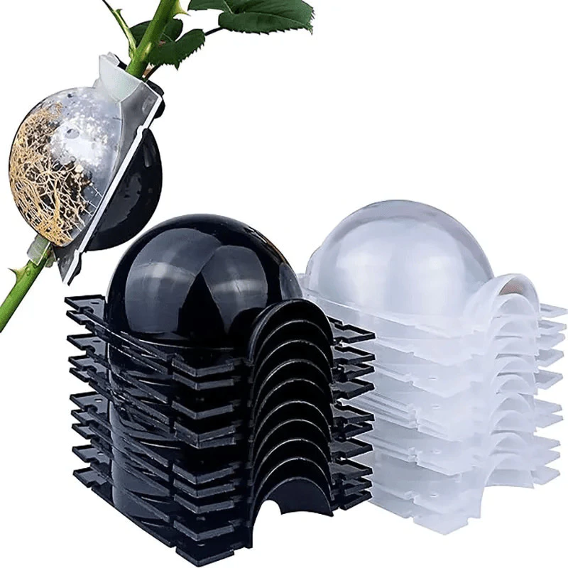 รุ่นใหมพร้อมส่ง หนากว่าเดิม ตุ้มตอนกิ่ง(เกรดA) ตุ้มตอนกิ่งพลาสติก ลูกบอลตอนกิ่ง ขยายพันธุ์พืช ตอนกิ่ง ตอนต้นไม้