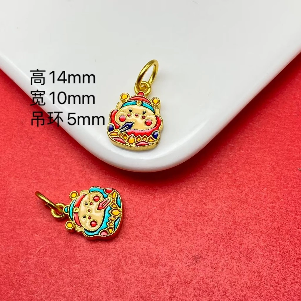 เครื่องประดับเทพเจ้าแห่งความมั่งคั่ง สีคงทน ทำจากทอง มือลูกปัดจี้ thumbnail 6