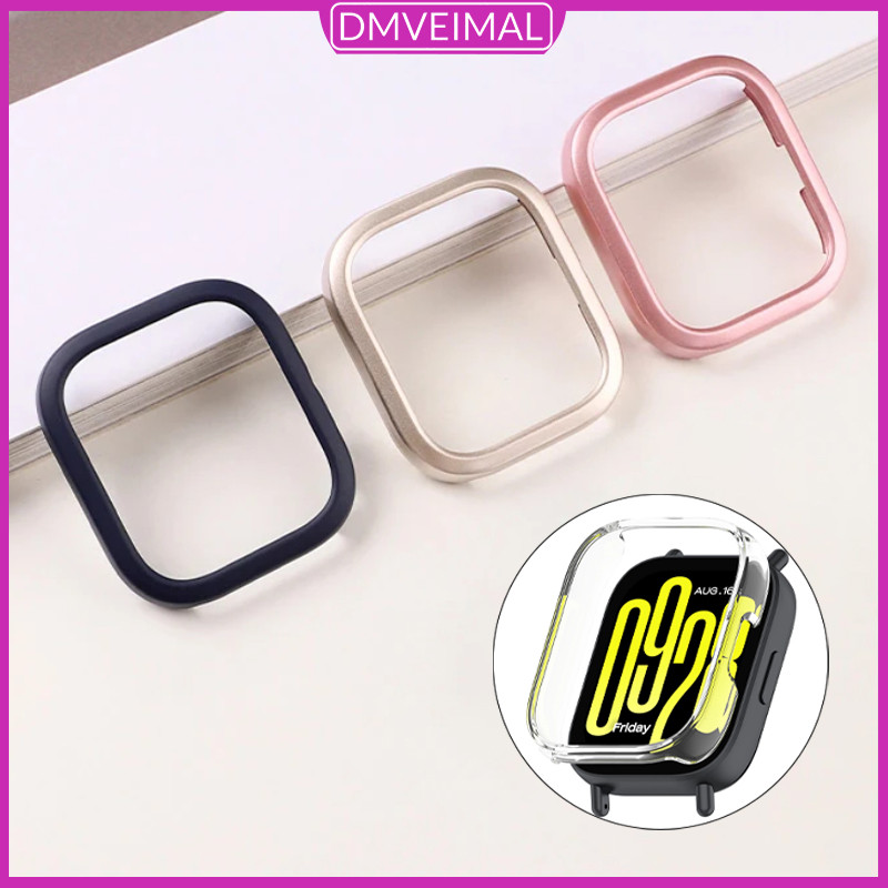 เคสพีซีแบบแข็ง for Redmi Watch 5 Active ฟิล์มป้องกันหน้าจอแบบเจาะรู พร้อมเฟรมกันกระแทก for Xiaomi Mi Watch 5 Lite