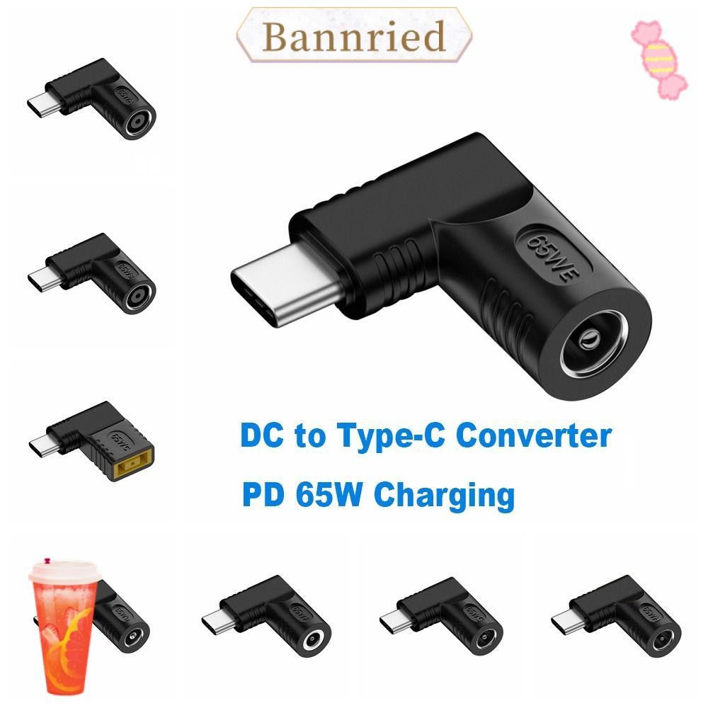 BANNRIEDSG DC to Type C Converter 5v 9v 12v USB C Connector Square Plug แล็ปท็อปชาร์จสําหรับ //