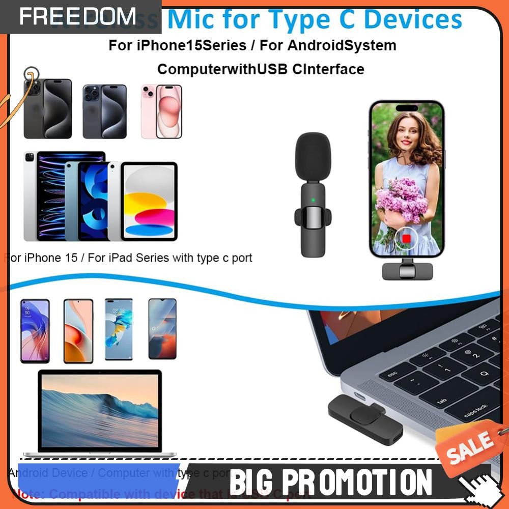 2 ใน 1 ไร้สาย Lavalier ไมโครโฟน ตัดเสียงรบกวน แบบพกพา เสียง บันทึก ไมค์ - รูปที่ 6