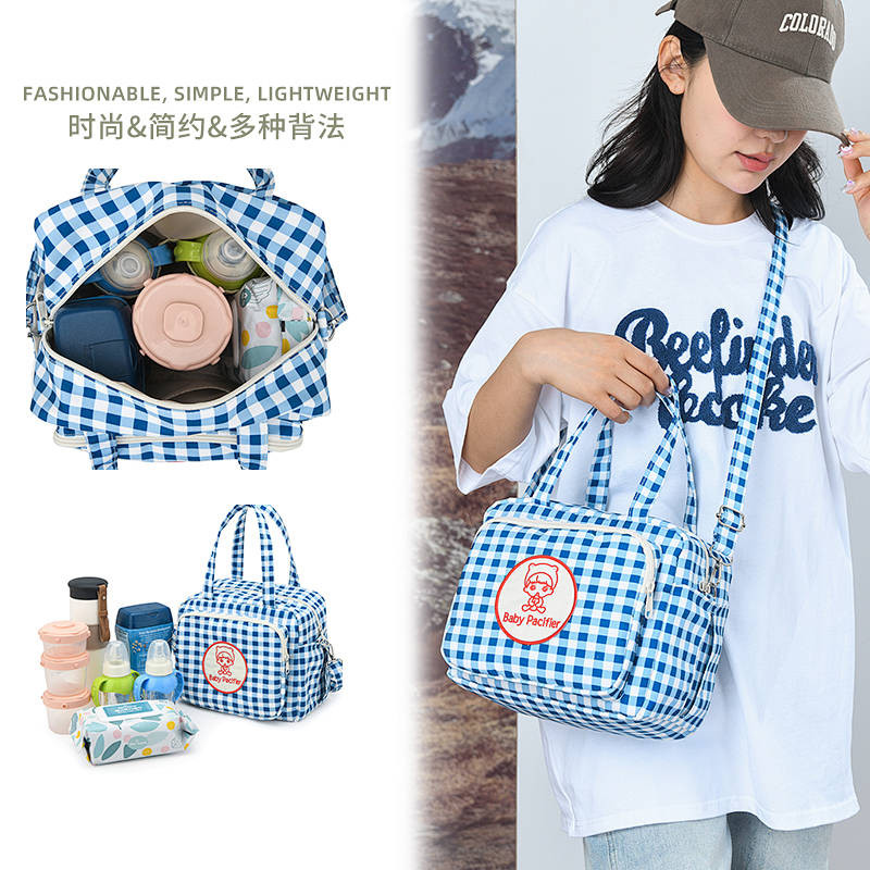 Large Capacity Bag Multi-Functional Waterproof Portable Crossbody Mother and Baby Mummy Bag Outing C