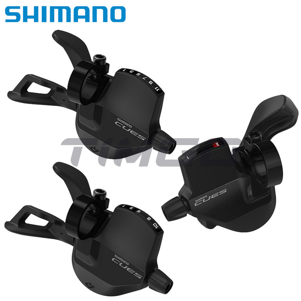 เลเวอร์เปลี่ยนเกียร์ Shimano SL-U6000 สำหรับจักรยาน MTB ระบบ Rapidfire Plus ความเร็ว 2 x 10/11 สปีด