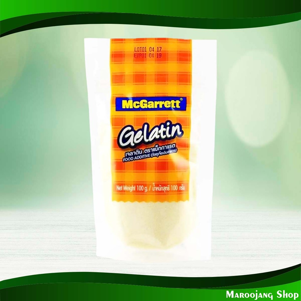 เจลาติน แม็กกาแรต 100 กรัม Gelatin Mcgarrett