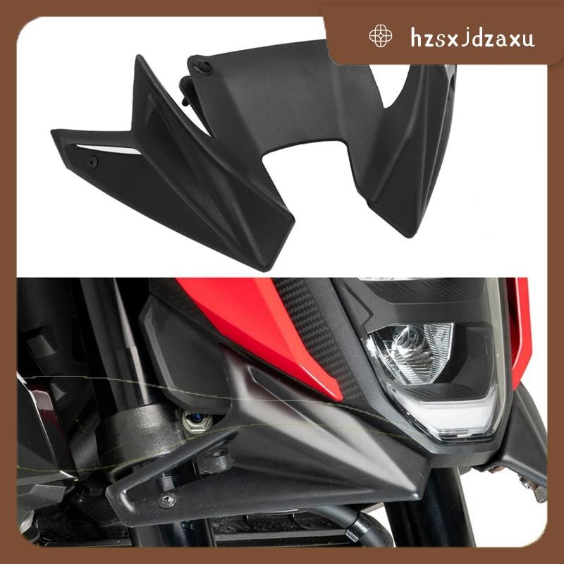 hzsxjdzaxuMotorcycle Front Wing สปอยเลอร์ Downforce Aerodynamic Fairing Winglets สําหรับ CB500 Hornet 2024 2025 อุปกรณ์เสริมการออกแบบสีดํา