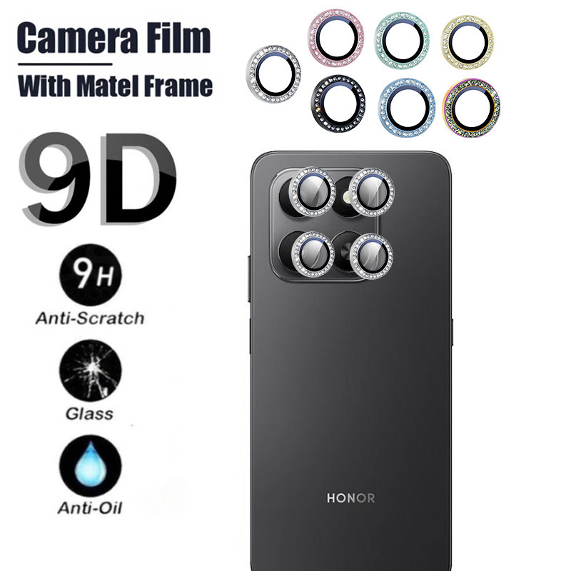 ป้องกันหน้าจอสําหรับ Honor 400 สมาร์ท 5G X7d Honor400 สมาร์ท Lite Pro 4G 5G 2025 เลนส์กล้องเพชรโลหะ Protector แก้วกลับเลนส์แหวนฝาครอบ